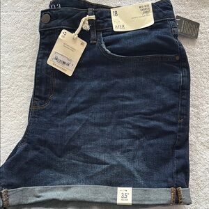 a.n.a‎ Dark Blue Denim Shorts
